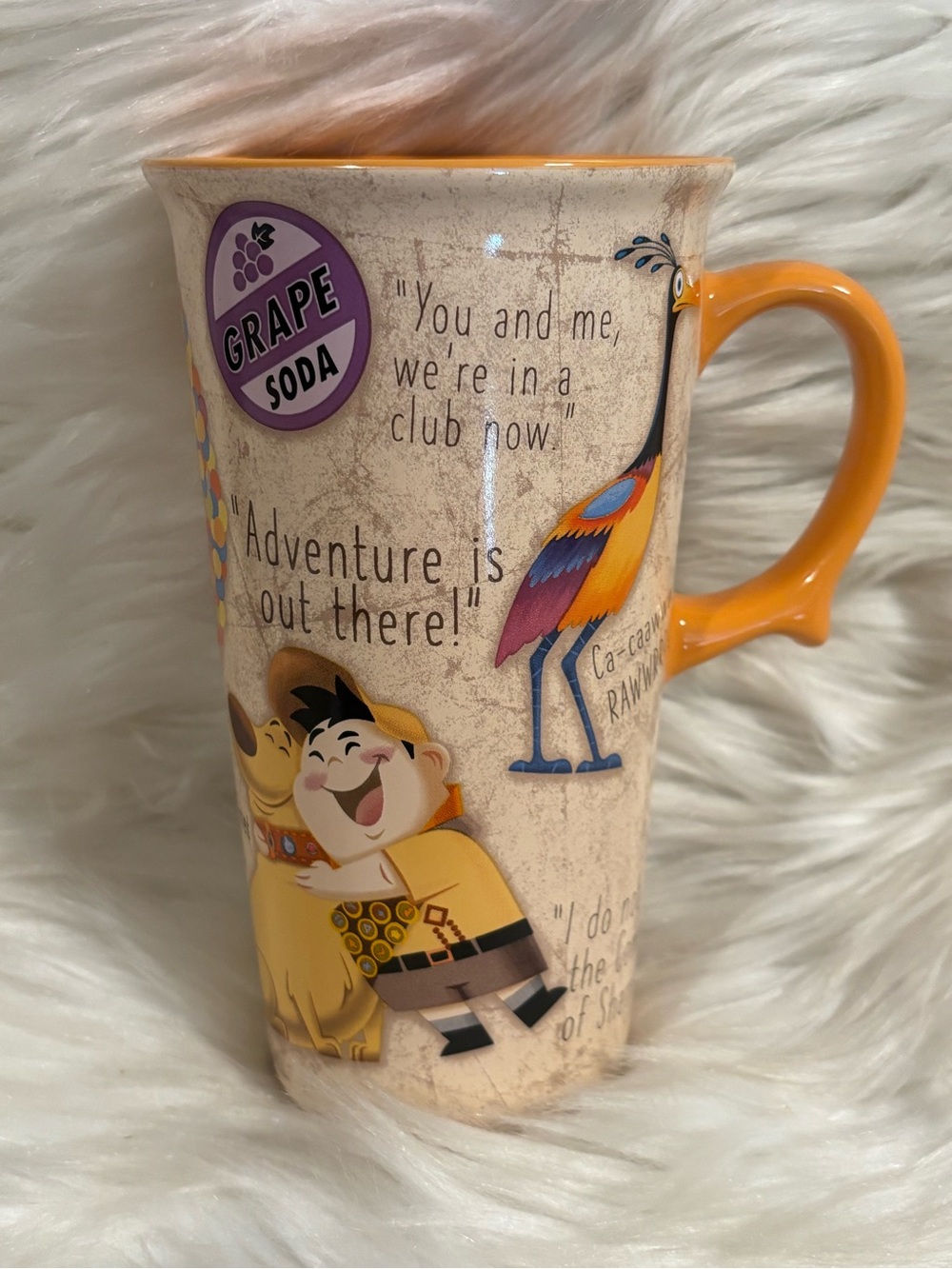 Disney Pixar Up Movie Mug Tall Travel Coffee Ceramic “Adventure Is Out There”